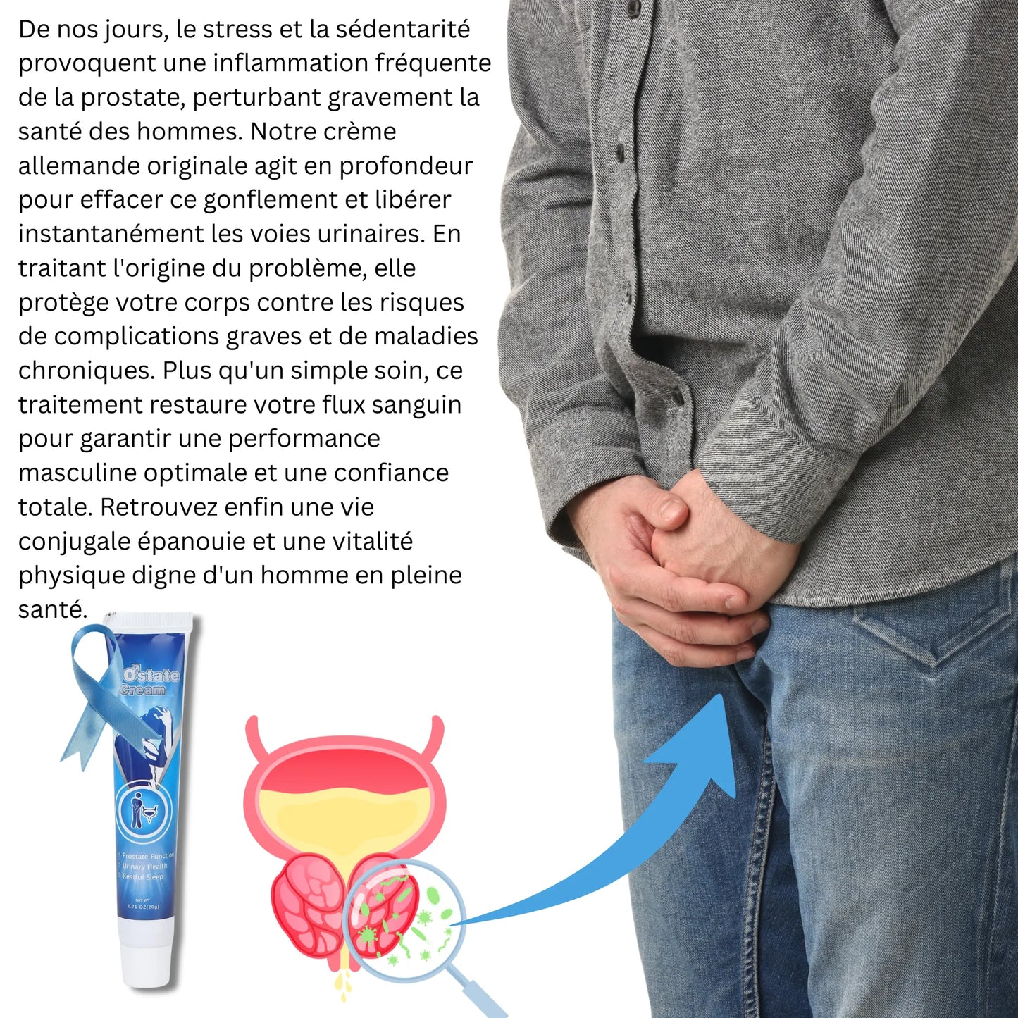 Prosta-Allemande™ : Éliminez l'Inflammation et Retrouvez Votre Vitalité Masculine.