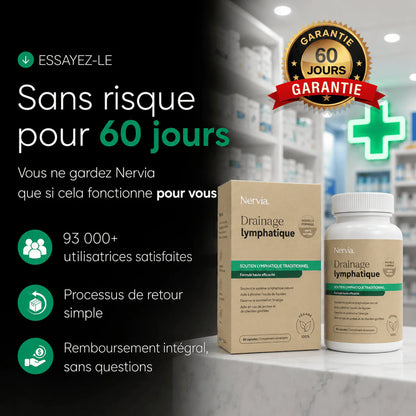 Gélules de Drainage Lymphatique · Transformation totale en 60 jours