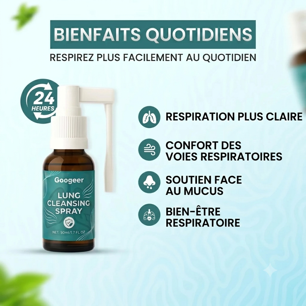 Spray nettoyant pour les poumons