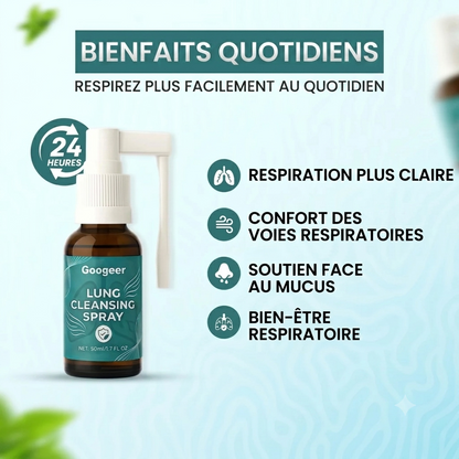 Spray nettoyant pour les poumons