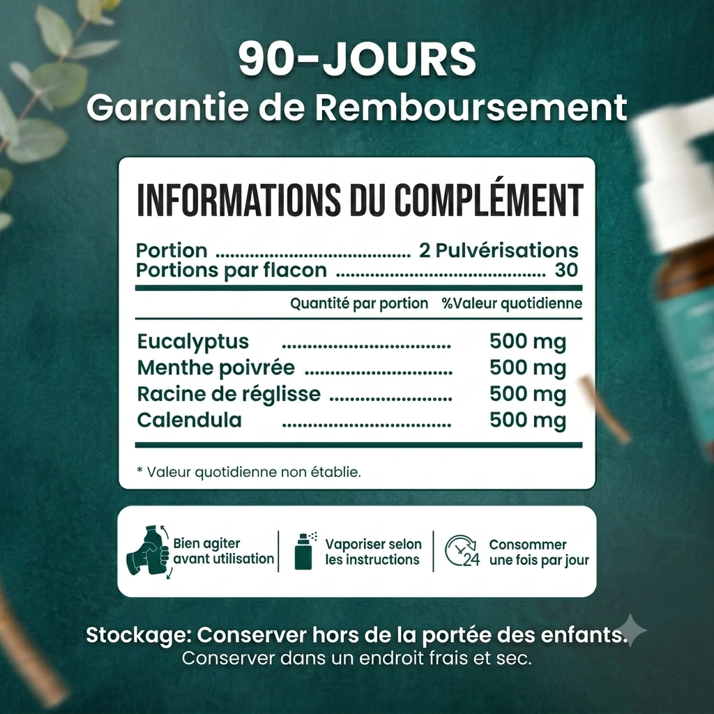 Spray nettoyant pour les poumons