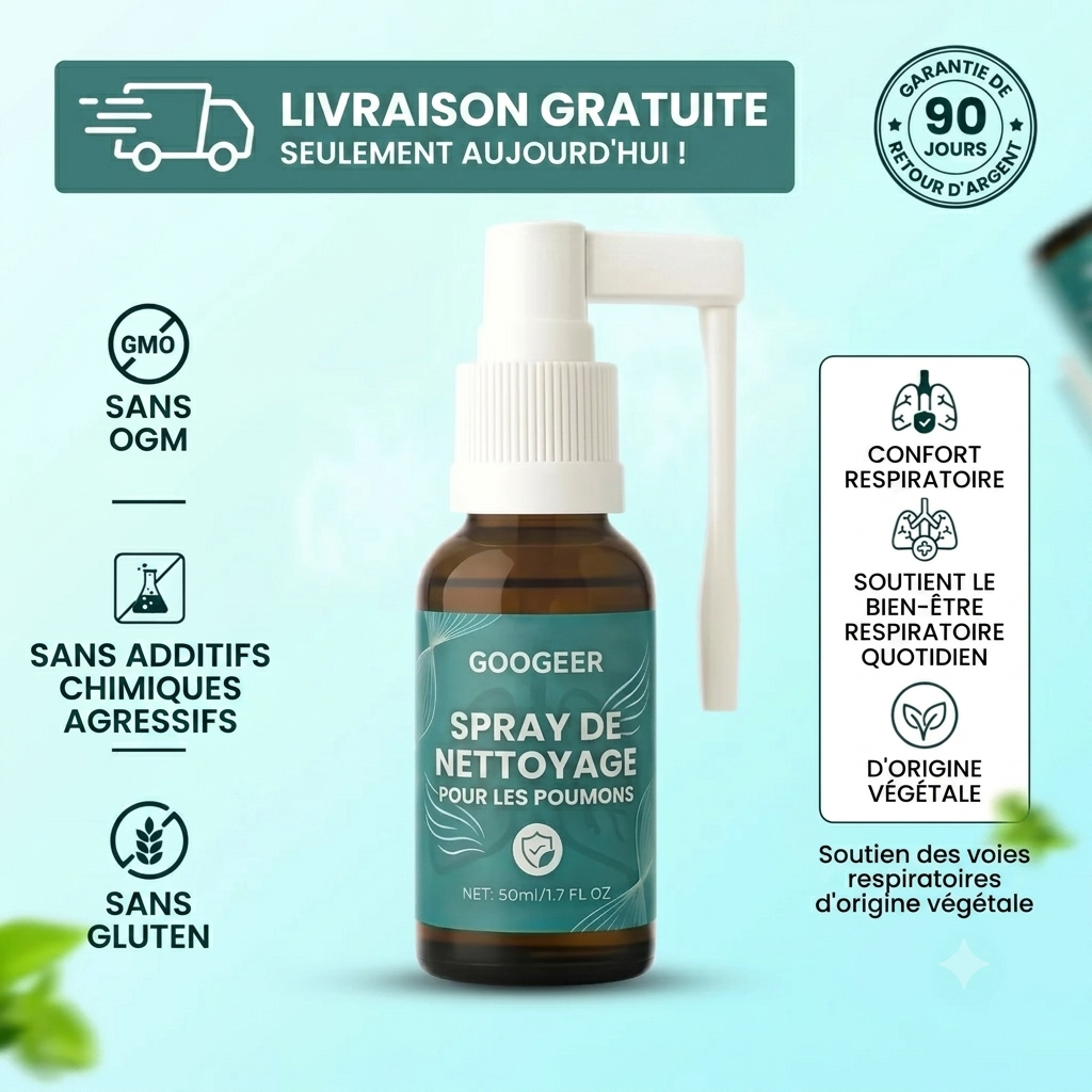Spray nettoyant pour les poumons