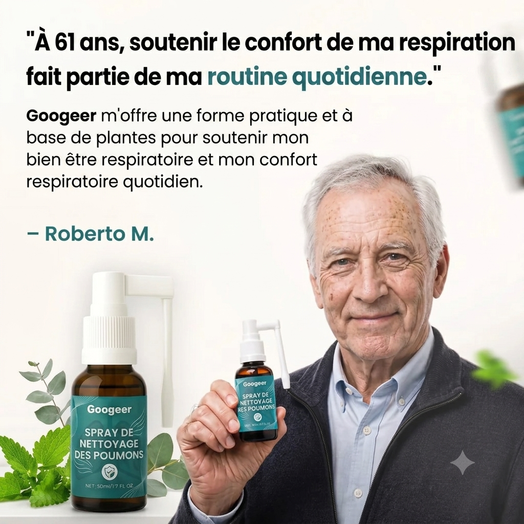 Spray nettoyant pour les poumons