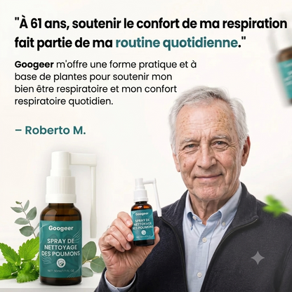Spray nettoyant pour les poumons